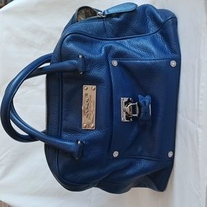 My Flat In London Broker Bowler Bag Blue w/ scarf